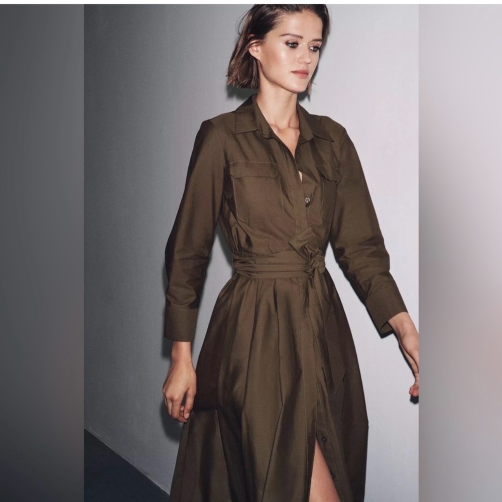 ZW COLLECTION POPLIN SHIRT DRESS